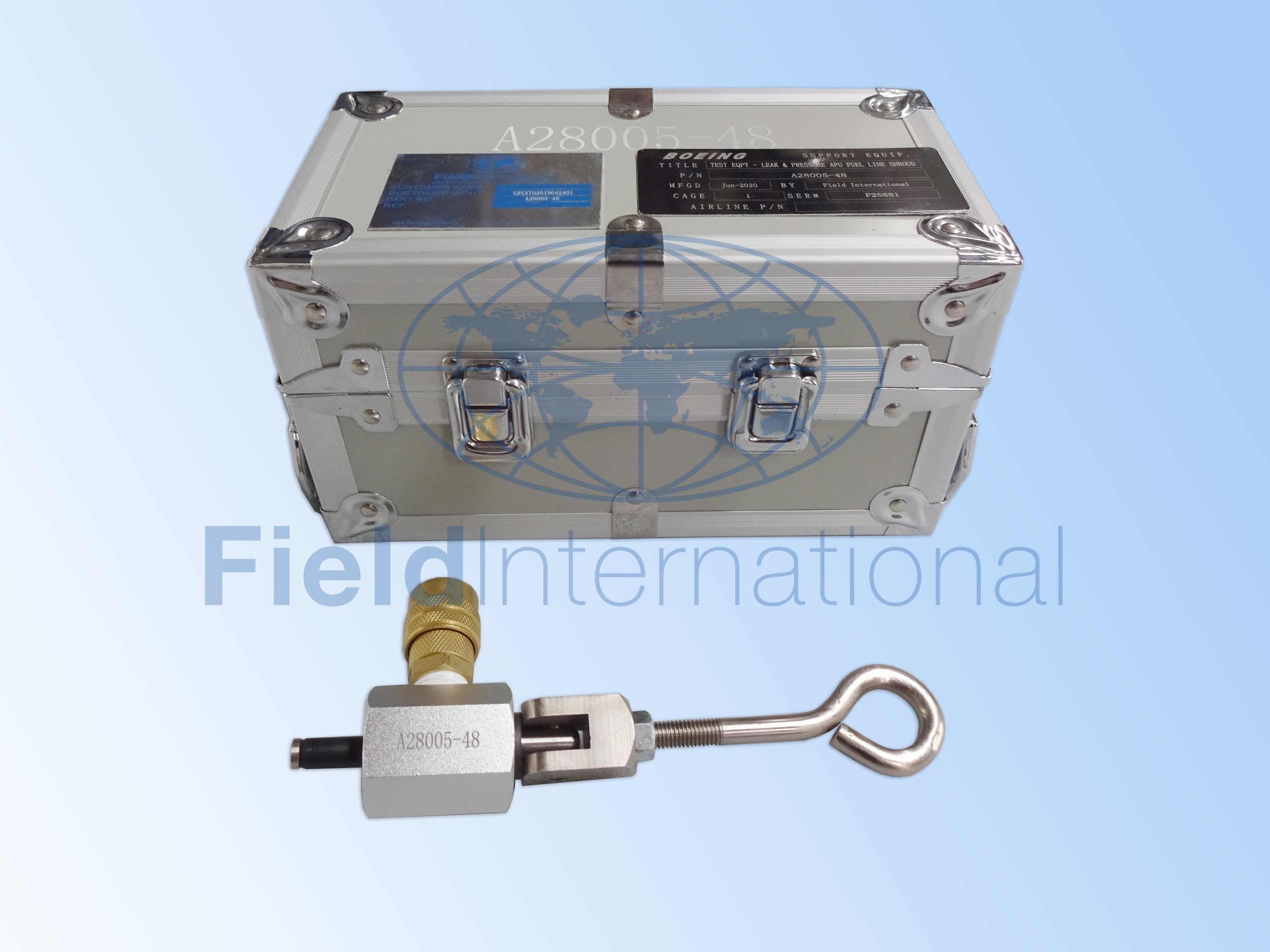 A28005-48 TEST EQUIPMENT - LEAK AND PRESSURE APU FUEL LINE SHROUD