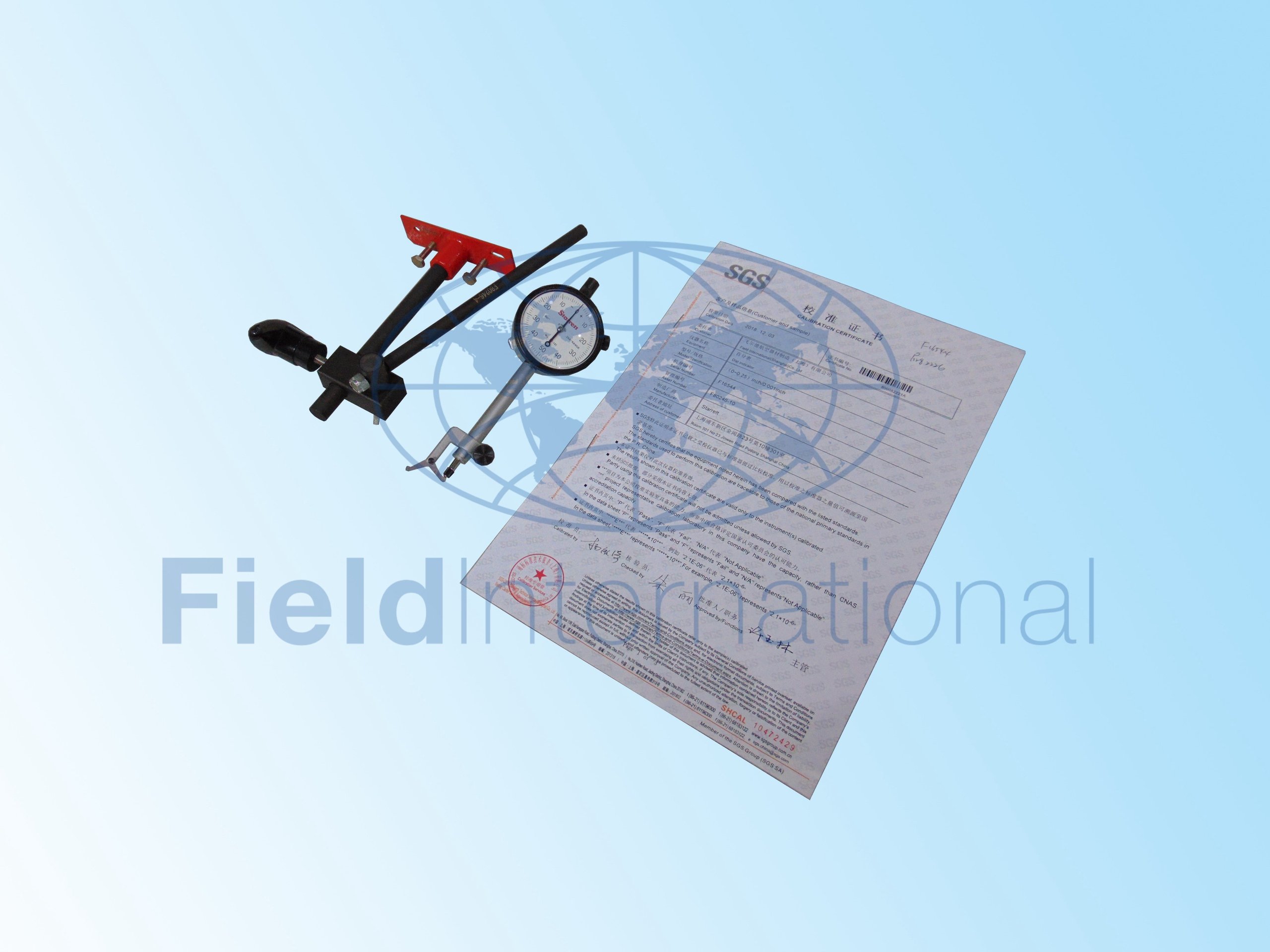 F80246-1 CHECKING EQUIPMENT - AXIAL PLAY, CARRIAGE THRUST BEARING, OUTBOARD FLAP