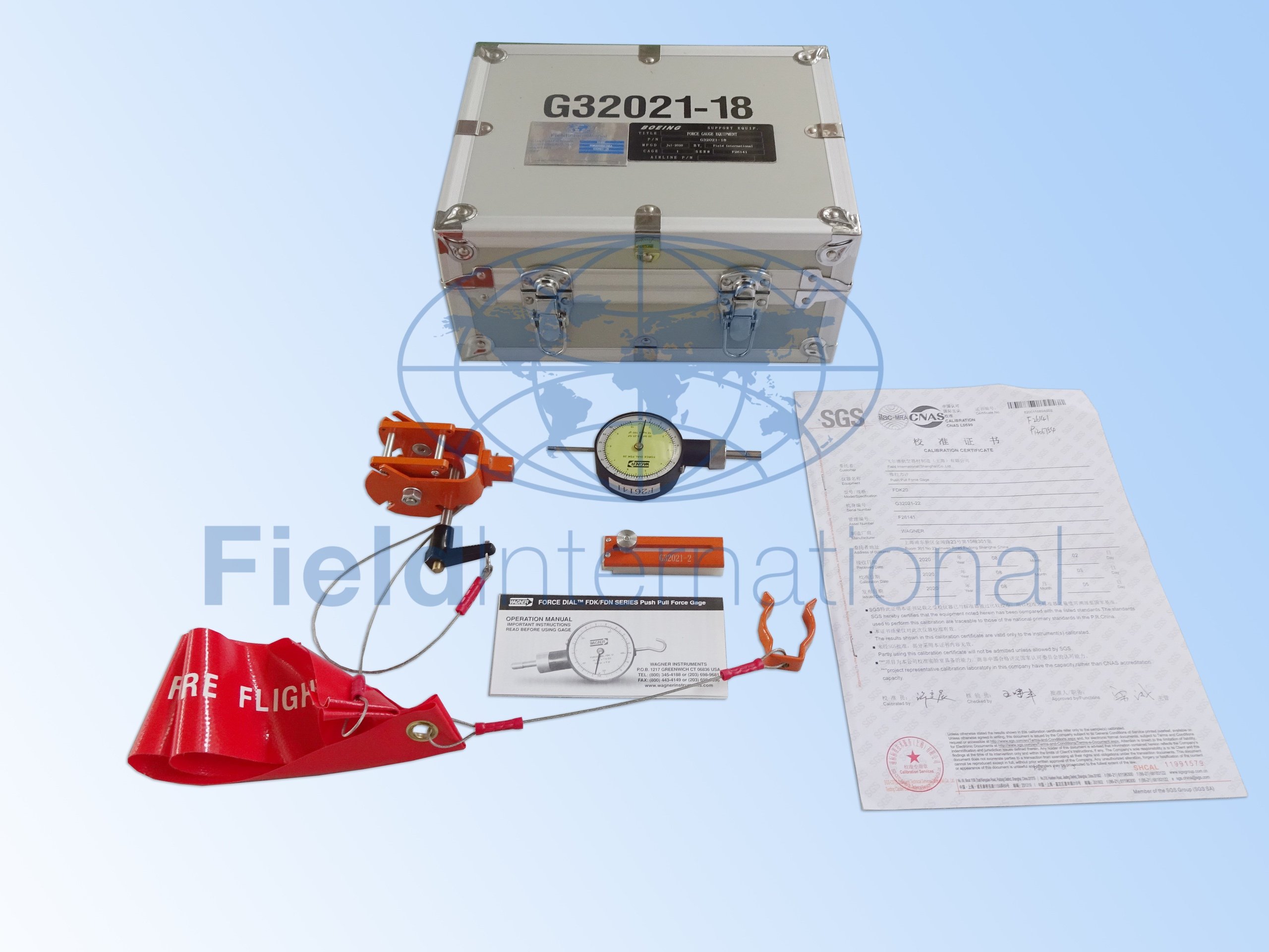 G32021-18 FORCE GAGE EQUIPMENT - LANDING GEAR LEVER
