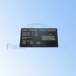 J20009-134 CAPACITY PLACARD