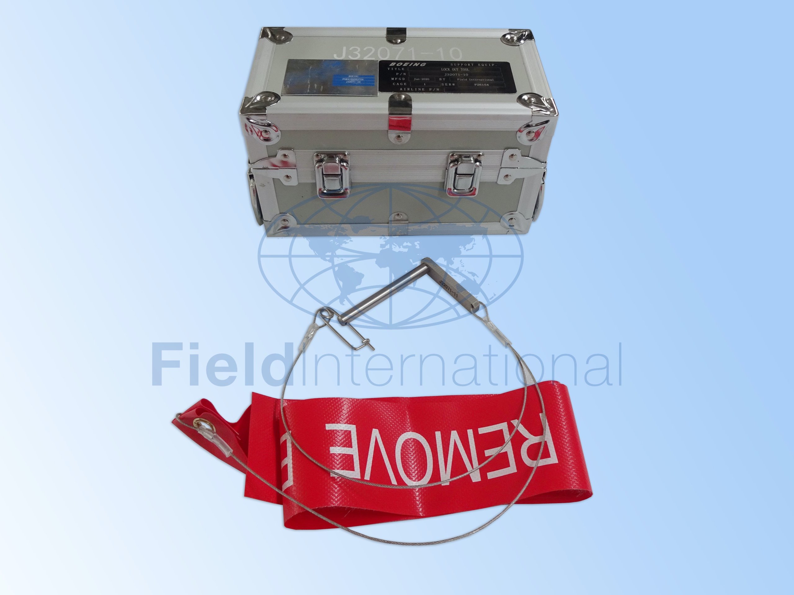 J32071-10 LOCKOUT PIN - FORWARD AND AFT LOCK LINK, RETRACTABLE TAIL SKID
