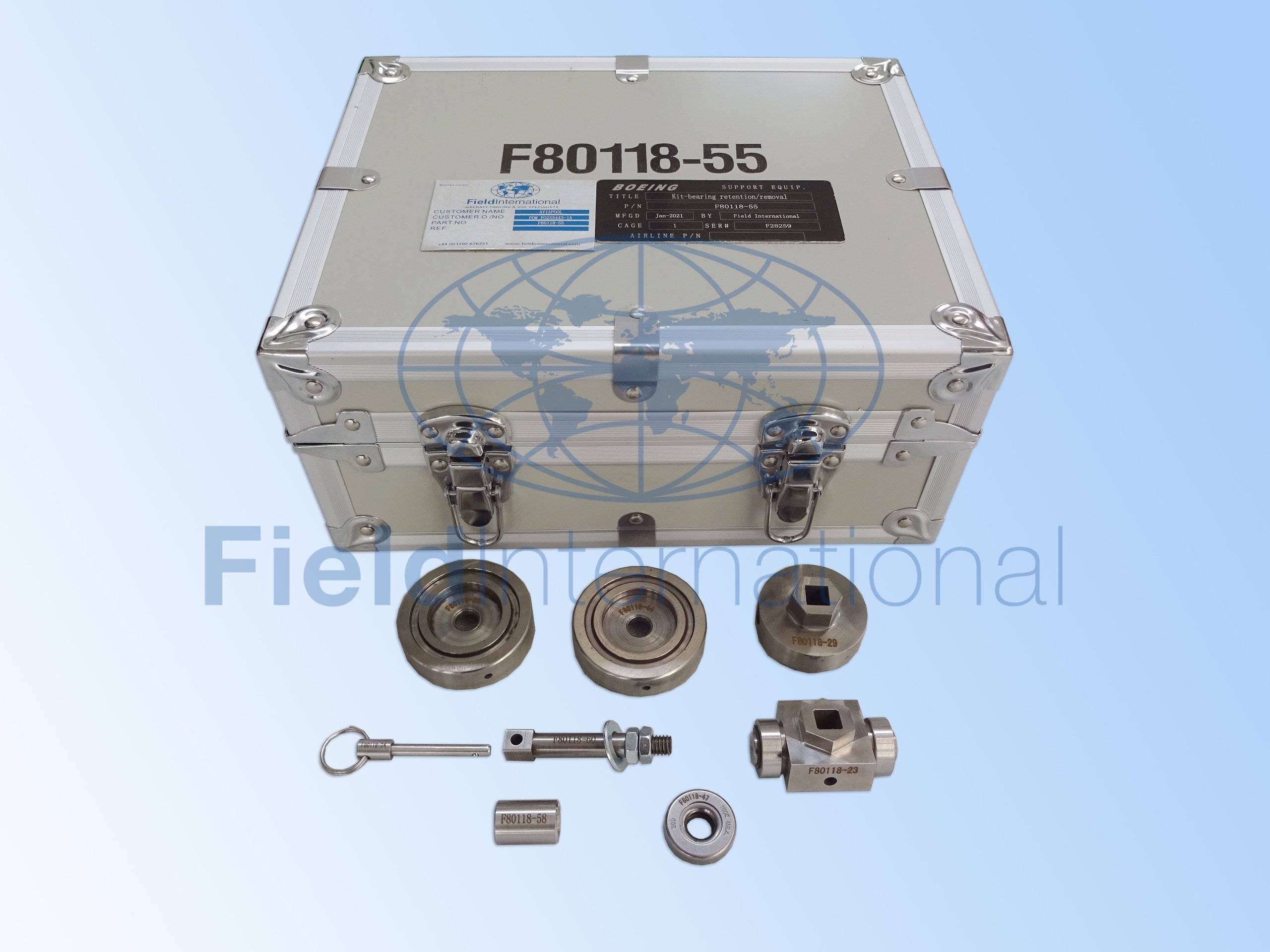 F80118-55 SWAGE & BEARING RETENTION - REMOVAL KIT